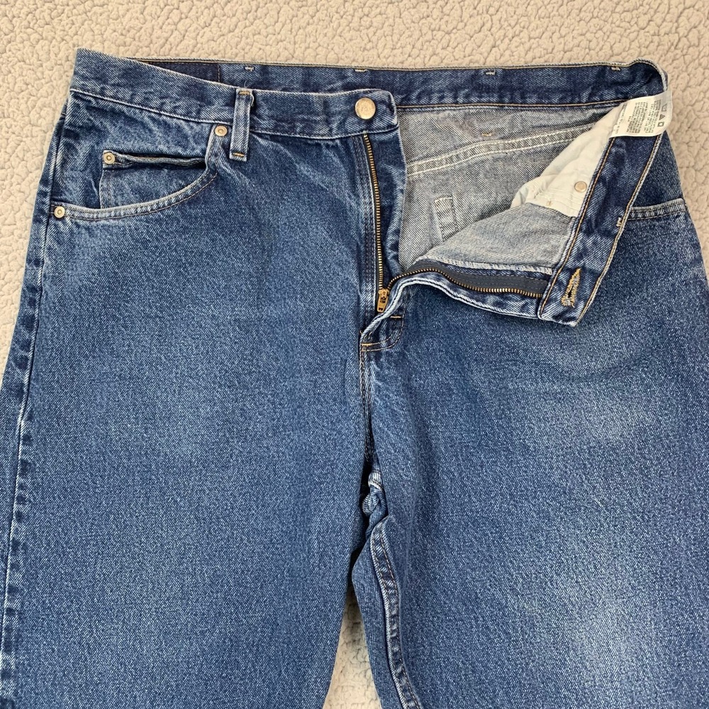 Wrangler Hero Jeans Mens 38x29 Blue Medium Wash Relaxed Fit Straight Leg 9760WDR